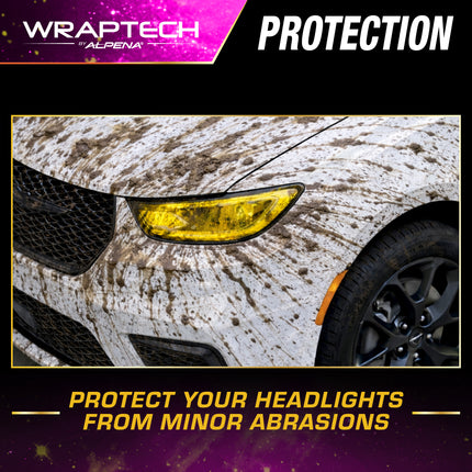 Automotive Headlight Tint, Yellow 16 in x 24 in 2PCS
