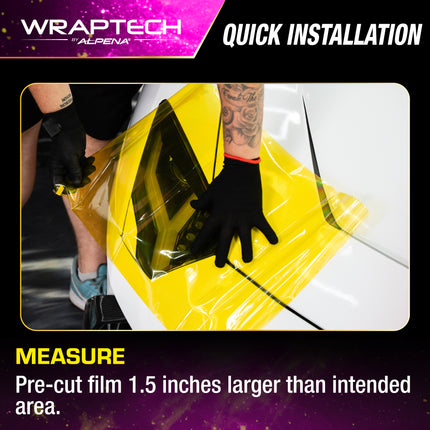 Automotive Headlight Tint, Yellow 16 in x 24 in 2PCS