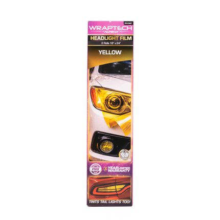Automotive Headlight Tint, Yellow 16 in x 24 in 2PCS