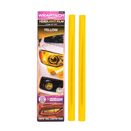 Automotive Headlight Tint, Yellow 16 in x 24 in 2PCS