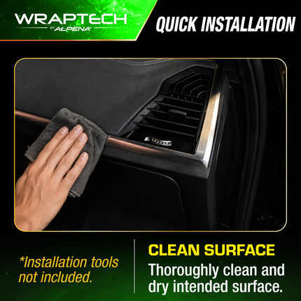 Automotive Interior Wrap, Wood Grain Pattern, 12 in × 36 in