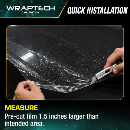 Automotive PPF (Paint Protection Film) Hood Guard, Gloss 15 in x 60 in