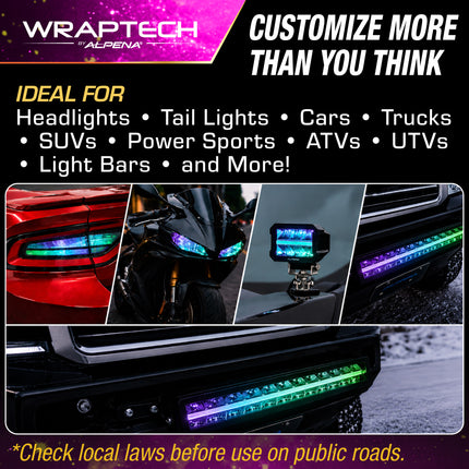 Automotive Headlight Tint, Chameleon 16 in x 24 in 2PCS