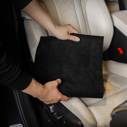 Automotive Interior Wrap, Suede Texture Black 12 in × 36 in
