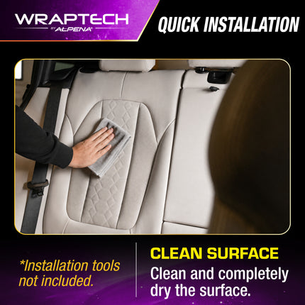 Automotive Interior Wrap, Suede Texture Black 12 in × 36 in