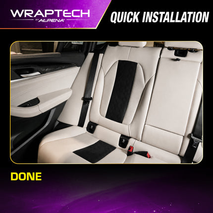 Automotive Interior Wrap, Suede Texture Black 12 in × 36 in