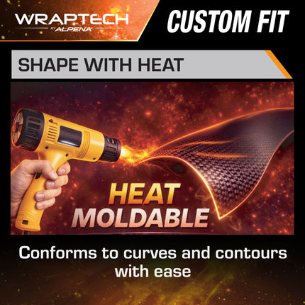 Automotive Interior Wrap, Leather Texture Black 12 in × 36 in