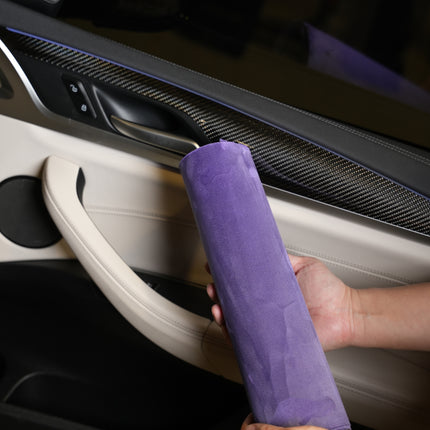 Automotive Interior Wrap, Suede Texture Purple 12 in × 36 in