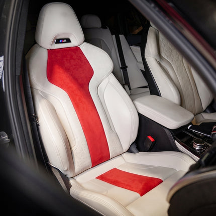 Automotive Interior Wrap, Suede Texture Red 12 in × 36 in
