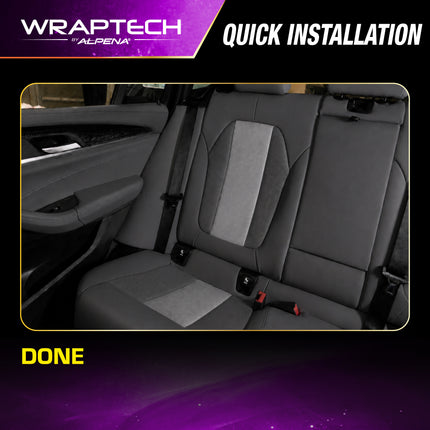 Automotive Interior Wrap, Suede Texture Gray 12 in × 36 in