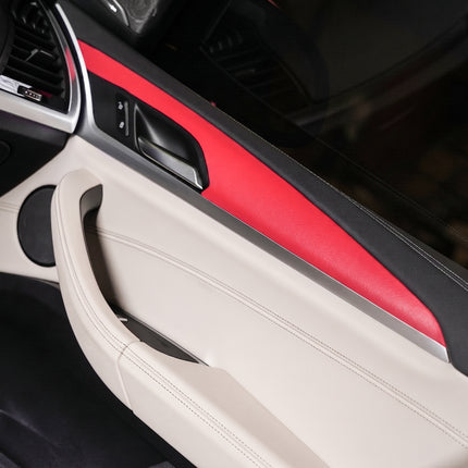 Automotive Interior Wrap, Leather Texture Red 12 in × 36 in