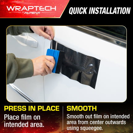 Automotive Exterior & Interior Wrap, Gloss Black Carbon Fiber 20 in × 48 in