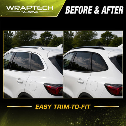 Automotive Chrome Delete Gloss Black Wrap, 4 in x 10 ft