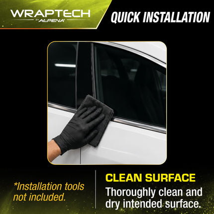 Automotive Chrome Delete Gloss Black Wrap, 4 in x 10 ft