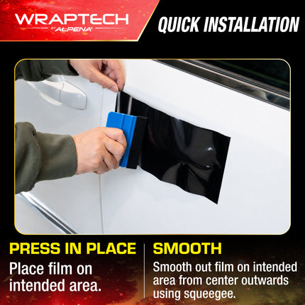 Automotive Exterior & Interior Wrap, Gloss Black 6 in × 84 in