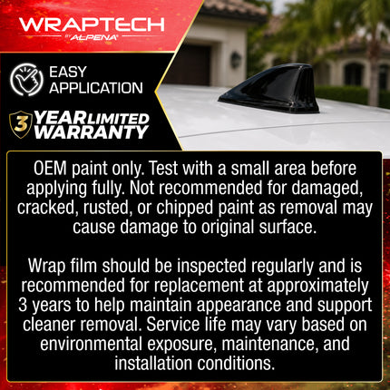 Automotive Exterior & Interior Wrap, Gloss Black 6 in × 84 in
