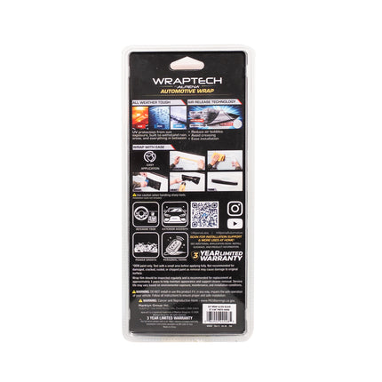 Automotive Exterior & Interior Wrap, Gloss Black 6 in × 84 in