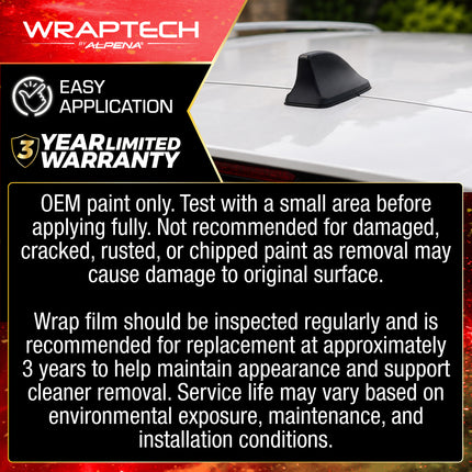 Automotive Exterior & Interior Wrap, Matte Black 6 in × 84 in
