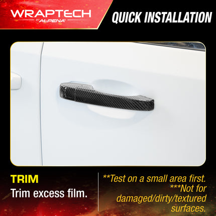 Automotive Exterior & Interior Wrap, Gloss Black Carbon 6 in × 84 in
