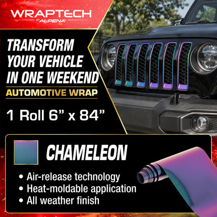 Automotive Exterior & Interior Wrap, Color Shifting, 6 in × 84 in