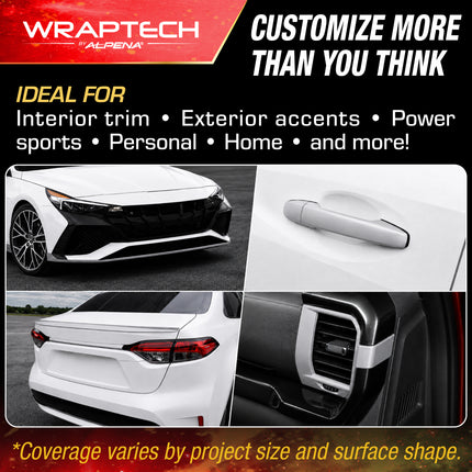 Automotive Exterior & Interior Wrap, Matte Silver 6 in × 84 in
