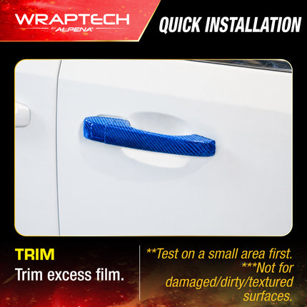 Automotive Exterior & Interior Wrap, Gloss Blue Carbon 6 in × 84 in