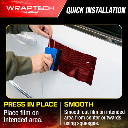 Automotive Exterior & Interior Wrap, Gloss Red Carbon 6 in × 84 in