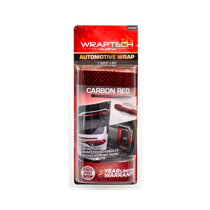 Automotive Exterior & Interior Wrap, Gloss Red Carbon 6 in × 84 in