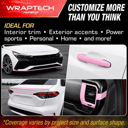 Automotive Exterior & Interior Wrap, Gloss Baby Pink  6 in × 84 in