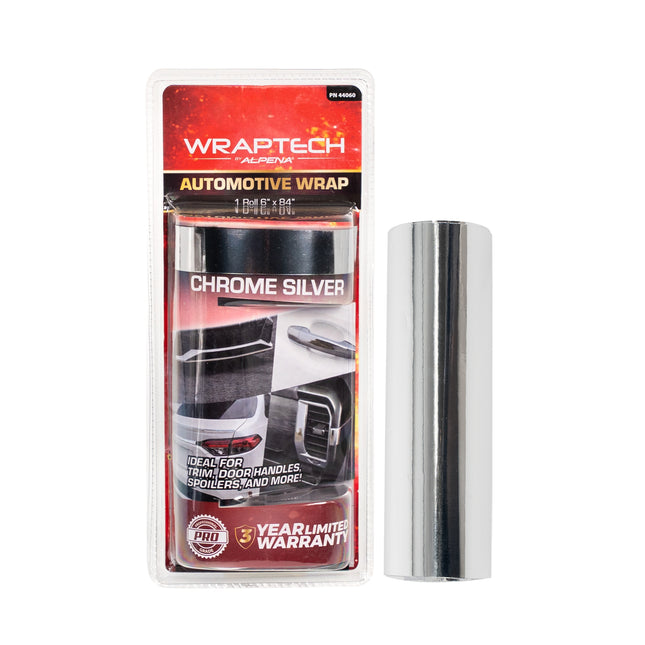 Automotive Exterior & Interior Wrap, Chrome Silver, 6 in × 84 in