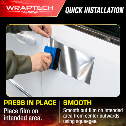 Automotive Exterior & Interior Wrap, Chrome Silver, 6 in × 84 in