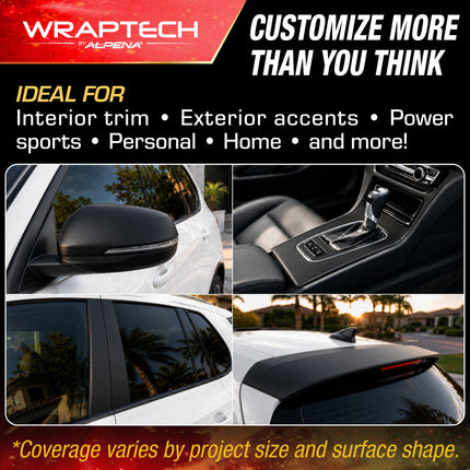 Automotive Exterior & Interior Wrap, Matte Black  20 in × 48 in