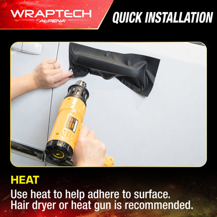 Automotive Exterior & Interior Wrap, Matte Black  20 in × 48 in