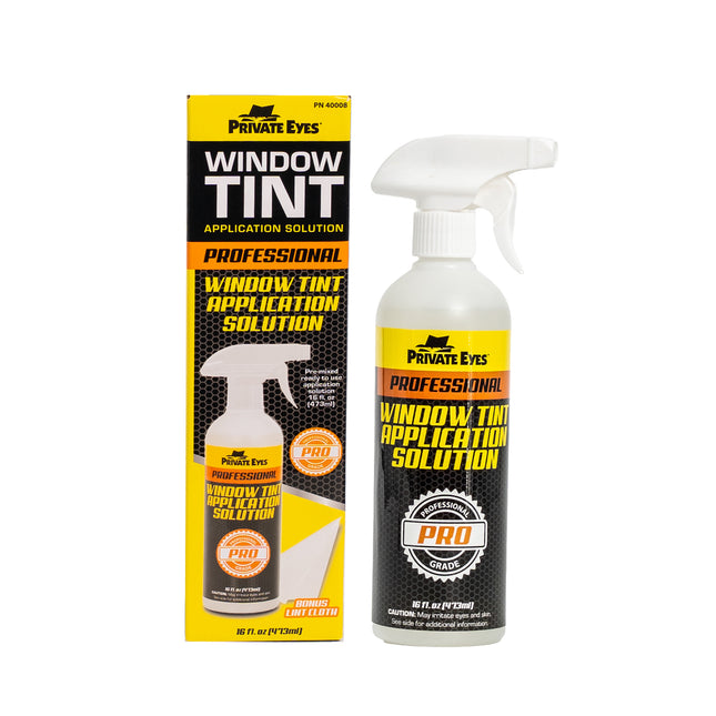 Private Eyes Window Tint Application Solution - 16 oz Install Spray
