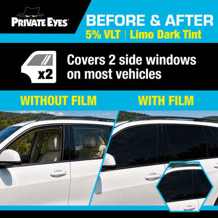 Private Eyes Essential 5% VLT Window Tint Film - 24 in x 84 in