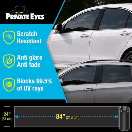 Private Eyes Essential 20% VLT Window Tint Film - 24 in x 84 in