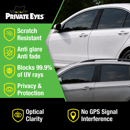 Private Eyes Advanced Carbon 20% VLT Window Tint Film - 24 in x 84 in