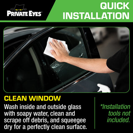 Private Eyes Advanced Carbon 20% VLT Window Tint Film - 24 in x 84 in