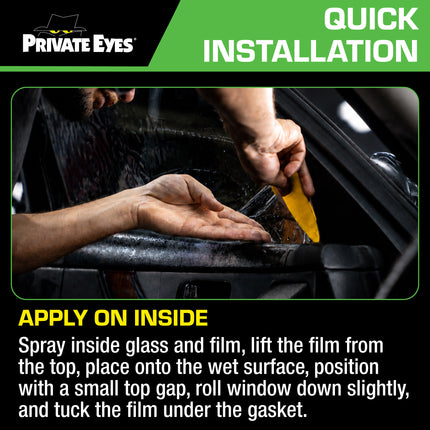 Private Eyes Advanced Carbon 20% VLT Window Tint Film - 24 in x 84 in