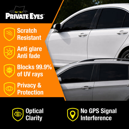 Private Eyes Professional Carbon 5% VLT Window Tint Film - 24 in x 84 in
