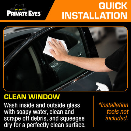 Private Eyes Professional Carbon 20% VLT Full Car Window Tint Kit - 30 in x 288 in