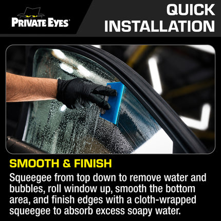 Private Eyes Dark Series 1% VLT Window Tint Film - 24 in x 84 in