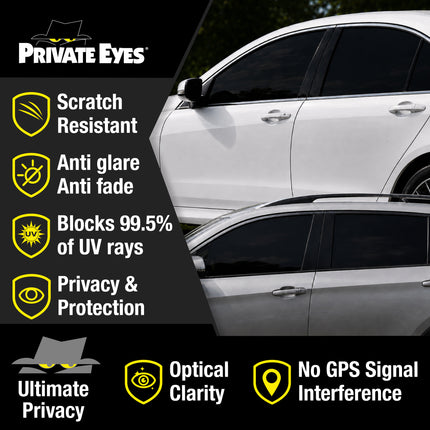 Private Eyes Dark Series 2.5% VLT Window Tint Film - 24 in x 84 in