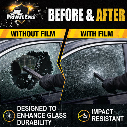 Private Eyes Clear Security Window Film - 24 in x 10 ft Roll
