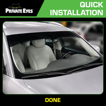 Private Eyes Advanced Carbon 5% VLT Windshield Strip Tint - 10 in x 6.5 ft