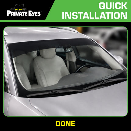 Private Eyes Advanced Carbon 20% VLT Windshield Strip Tint - 10 in x 6.5 ft