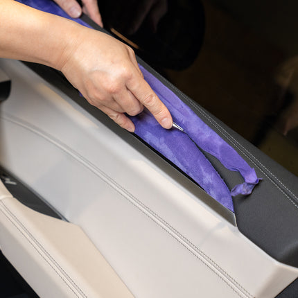 Automotive Interior Wrap, Suede Texture Purple 12 in × 36 in